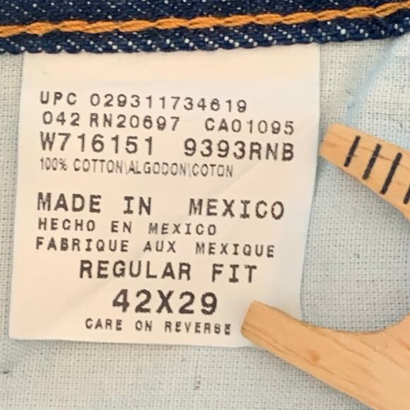 Dickies Men’s Jeans 42x29 Regular Fit Medium Wash Denim NEW Work Jeans - Picture 7 of 10